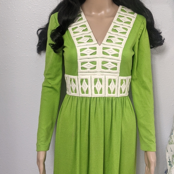 Vintage 1970s Eve le Coq California Hostess Dress - Picture 4 of 9